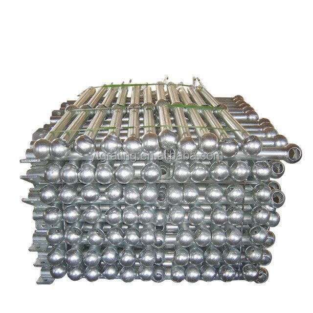 Metal Building Materials Industrial Steel Ball Joint Stanchion Galvanized Railing Outdoor Galvanized Ball Joint Handrail